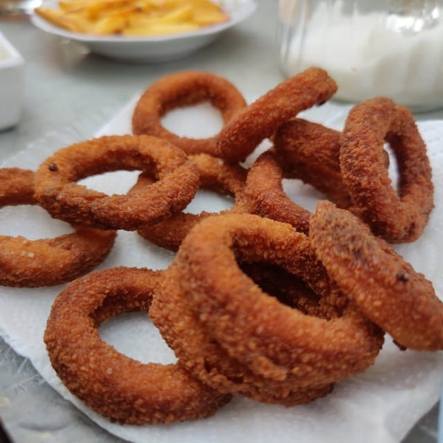 Quinoa Onion Rings.
