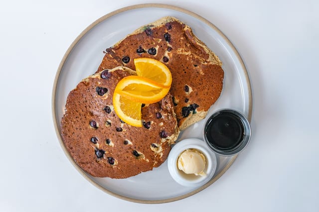 Blueberry Pancakes.